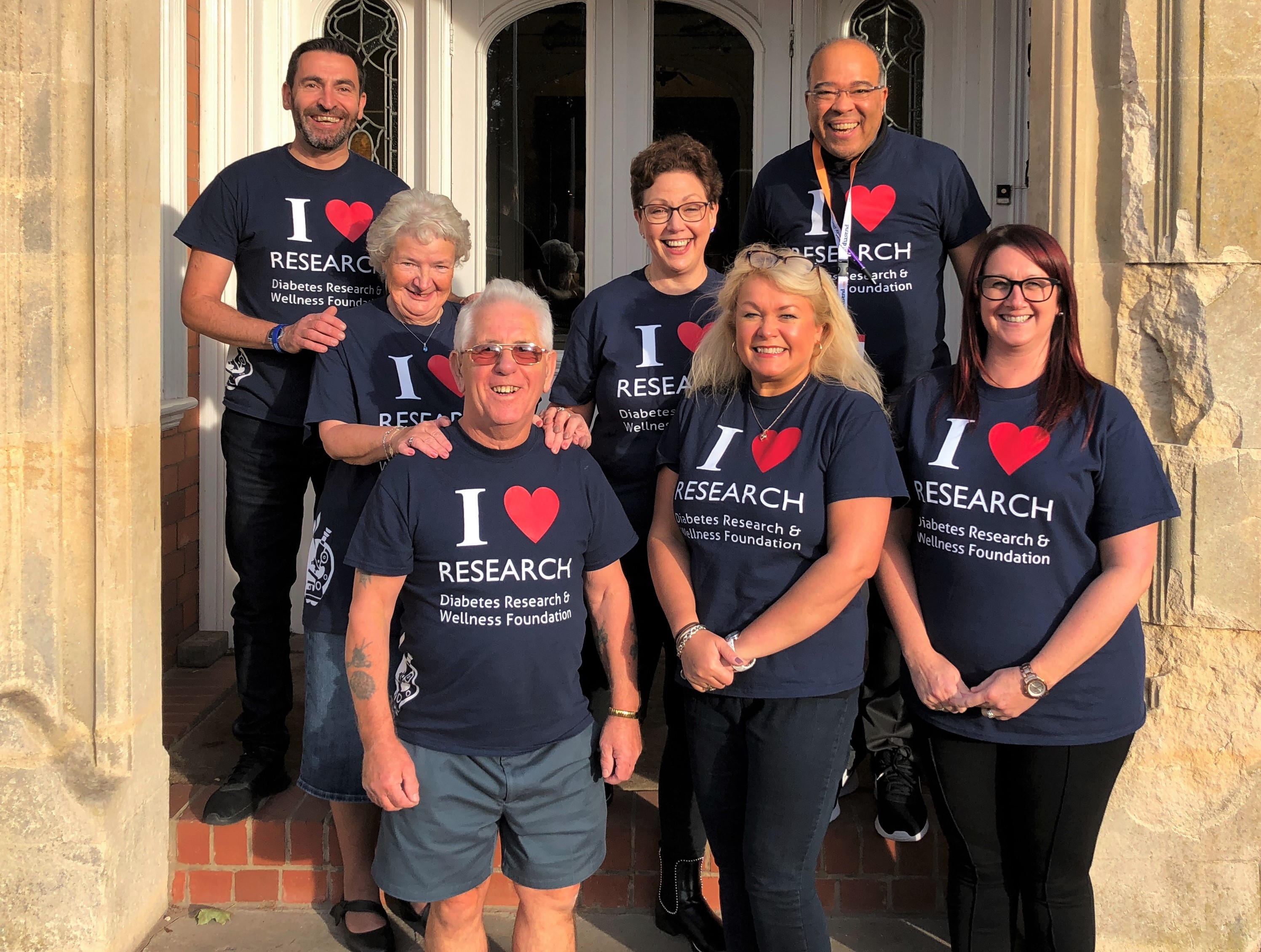 Pauline Mathers with DRWF staff and volunteers. 