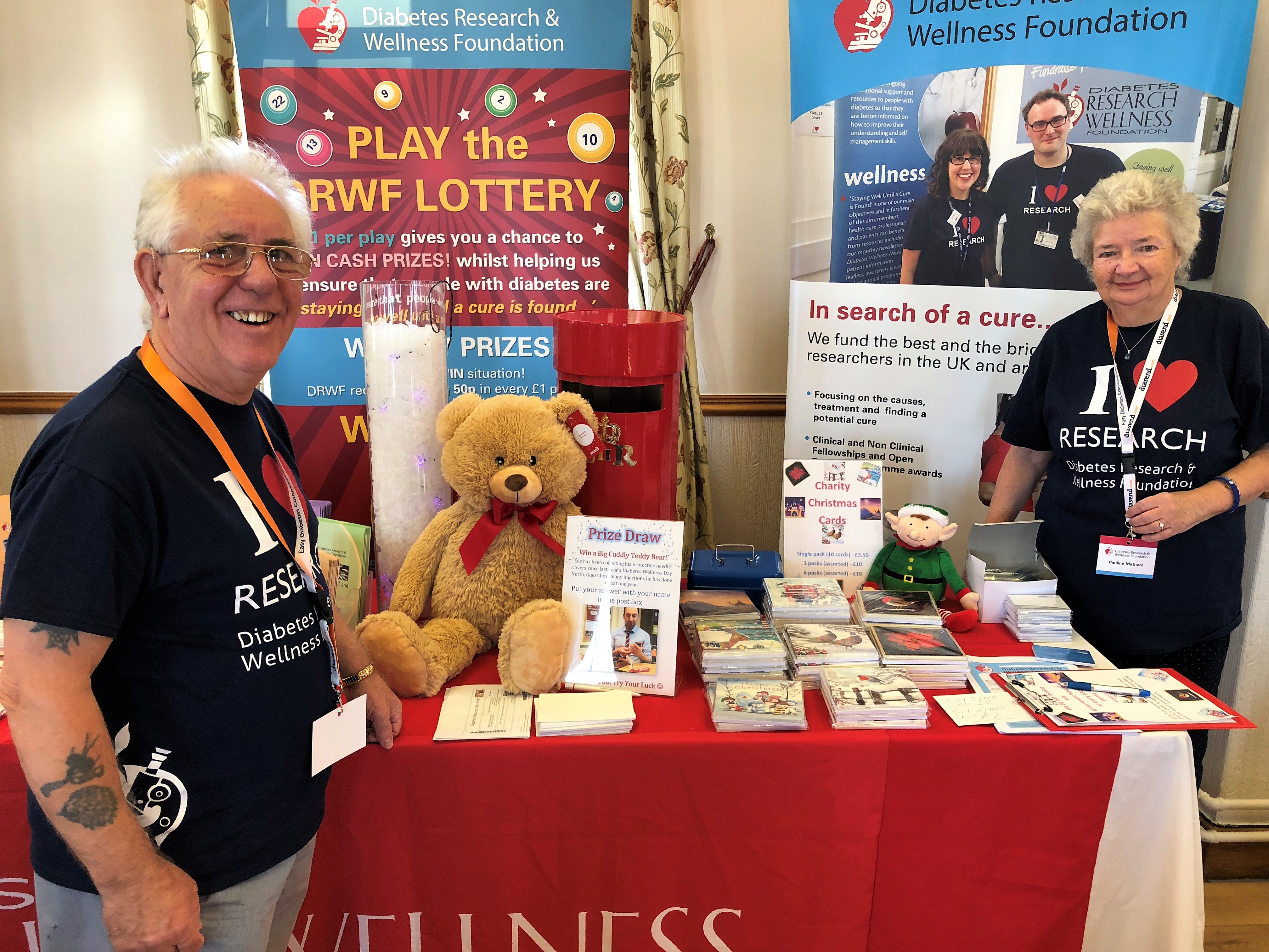 Our volunteers Lionel and Pauline. 