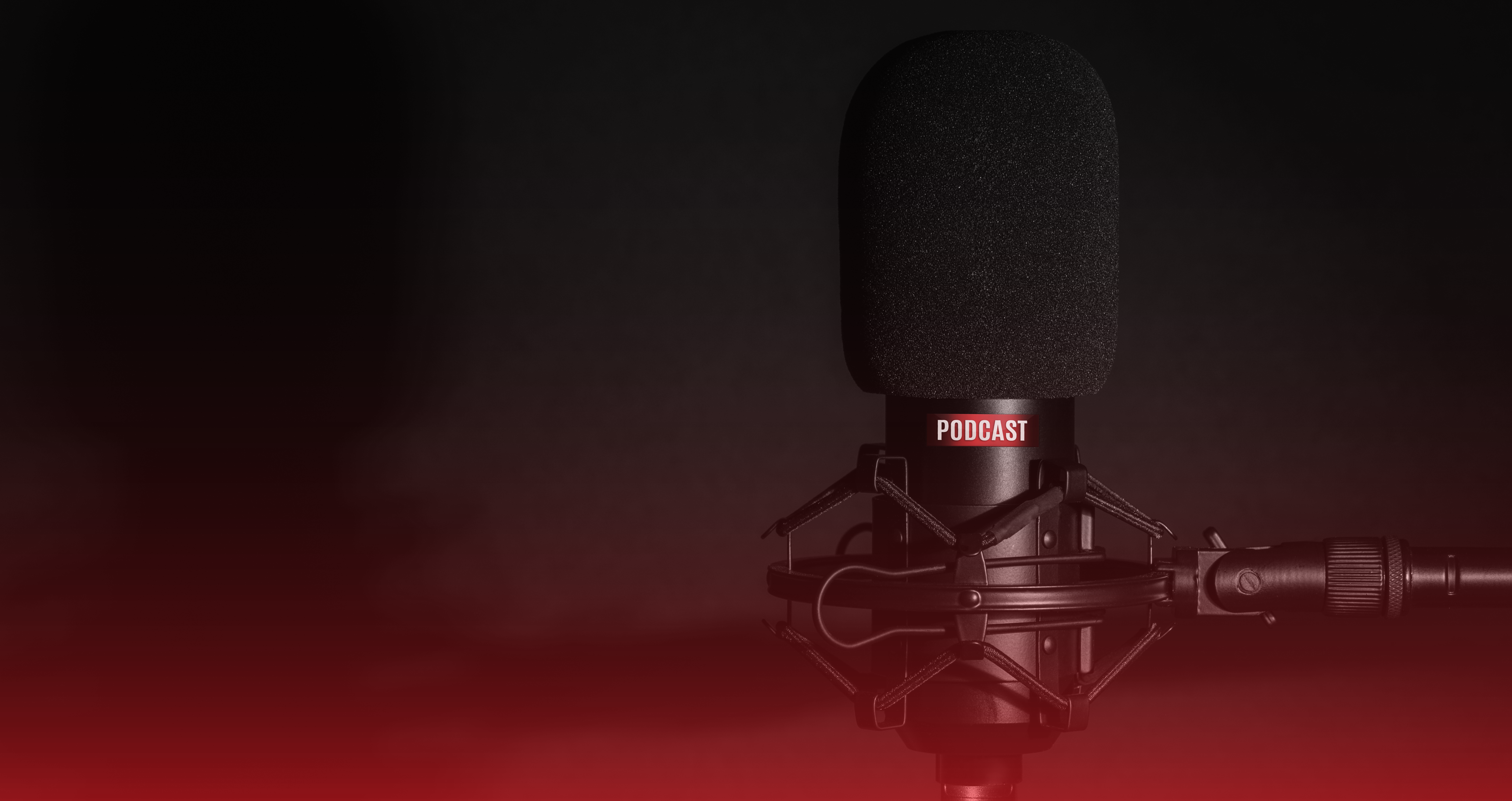 Podcast Banner Microphone