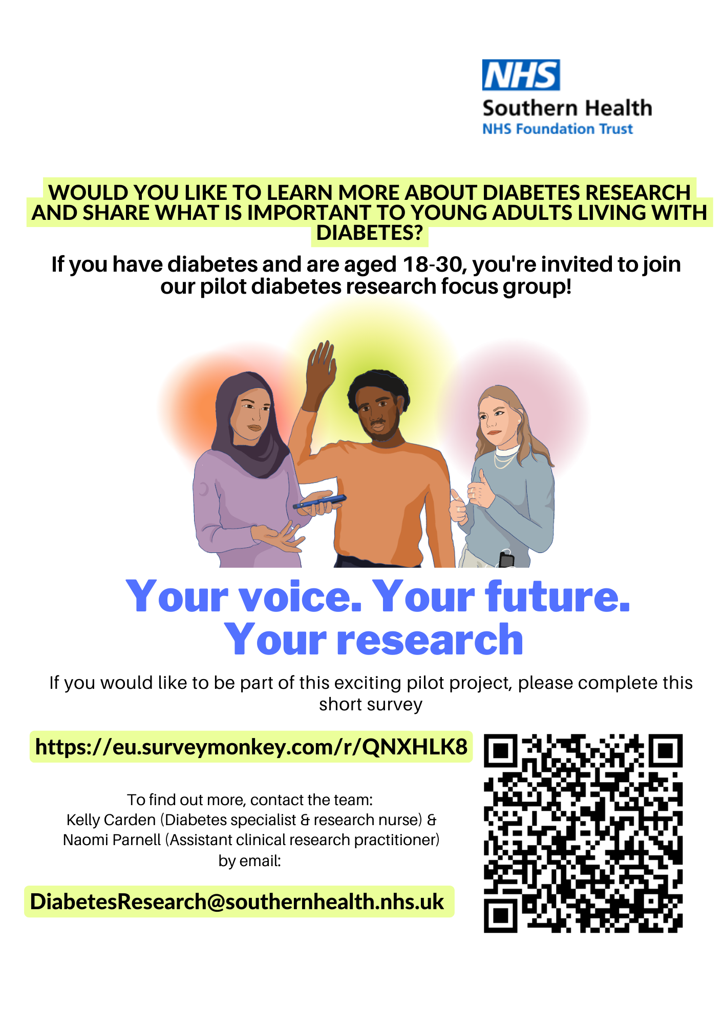 Underserved Communities Project Diabetes Research Poster QR