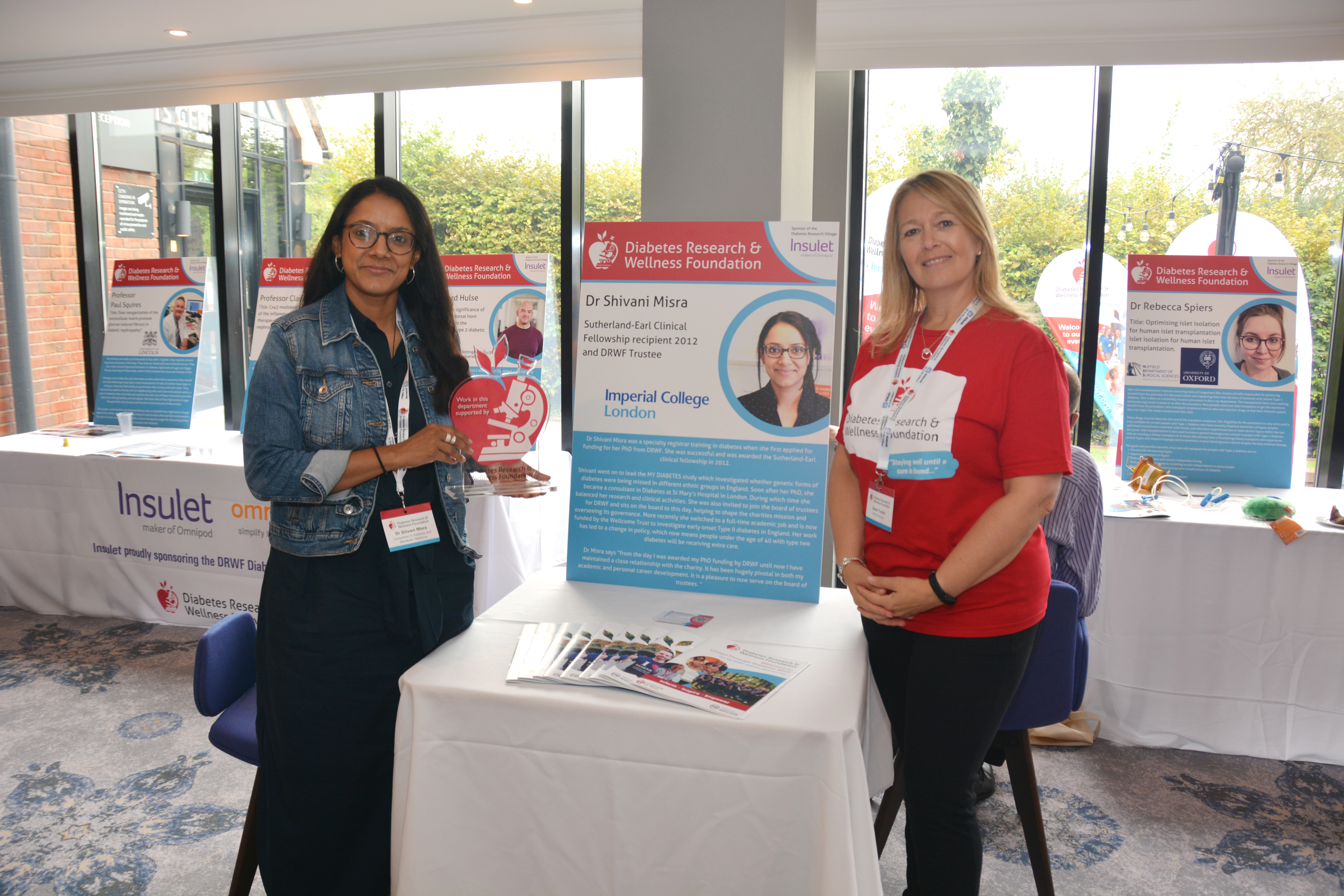 DRWF researcher Dr Shivani Misra with Sarah Tutton (Chief Executive of DRWF) 