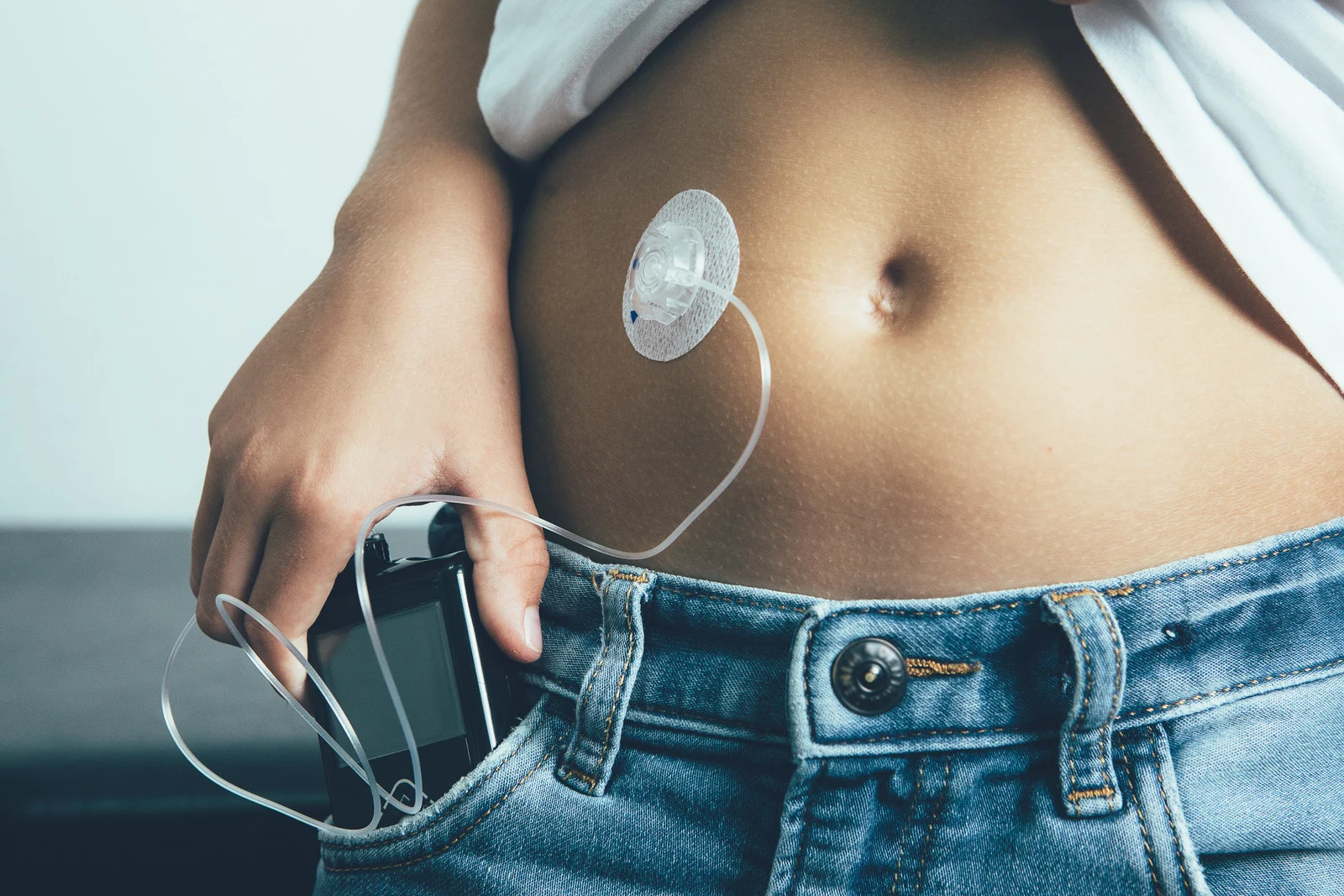Person Using Insulin Pump