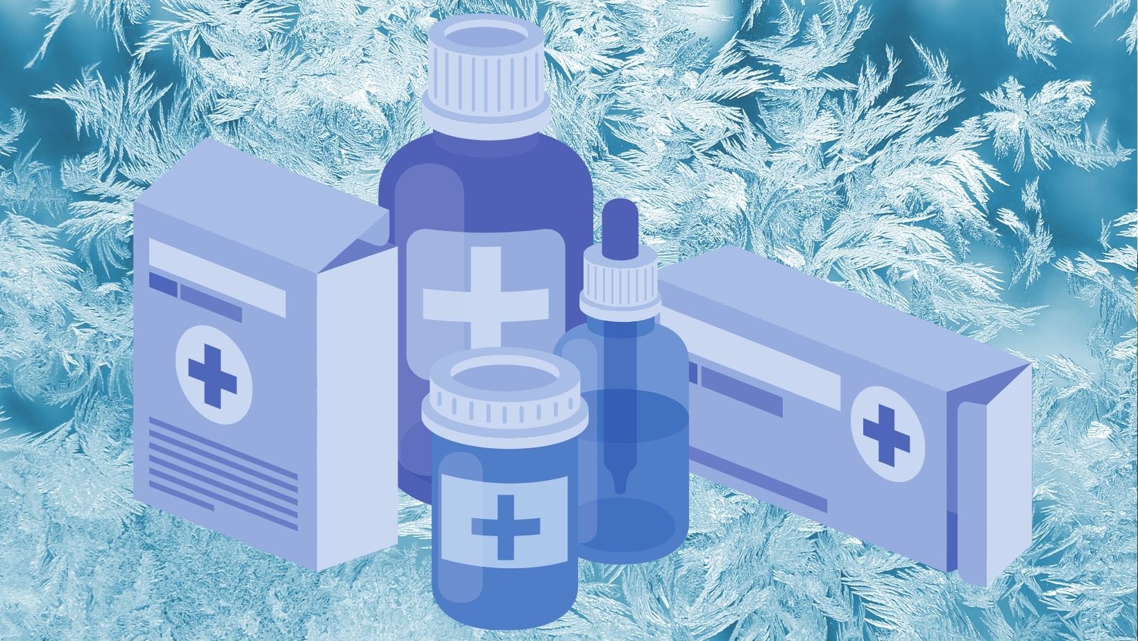 A graphic of several types of medication. 